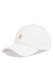 Tommy Hilfiger Czapka z daszkiem Elevated Chic Cap AW0AW17128 Biały. Białe czapki z daszkiem Tommy Hilfiger, bez wzorów, z bawełny. Za 139.99 zł.