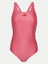 Adidas Strój kąpielowy 3-Stripes JP0139 Różowy. Czerwone stroje jednoczęściowe adidas, bez wzorów, z syntetyku, sportowe. Za 129.99 zł.