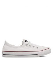 Converse Trampki CHUCK TAYLOR ALL STAR SHORELINE 537084C Biały. Białe trampki Converse, bez wzorów, z materiału, retro, bez zapięcia. Za 239.99 zł.