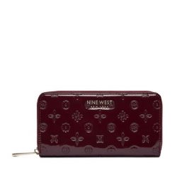 Portfel Nine West. Czerwone portfele Nine West, bez wzorów. Za 89.99 zł.