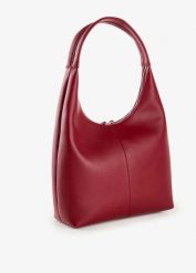 Torebka z imitacji skóry. Czarne torebki klasyczne bonprix, bez wzorów, ze skóry, bez dodatków. Za 134.99 zł.