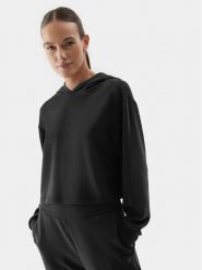 4F Bluza 4FAW23TSWSF702 Czarny Regular Fit. Czarne bluzy 4f, m, bez wzorów, z syntetyku, bez kaptura. Za 129.99 zł.