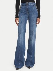 Elisabetta Franchi Jeansy PJ-12D-66E2-V520 Niebieski Palazzo Fit. Niebieskie jeansy Elisabetta Franchi, bez wzorów, z bawełny. Za 2,229.00 zł.