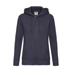 Bluza damska z kapturem Fruit of the Loom Premium. Niebieskie bluzy fruit of the loom, m, bez wzorów, z bawełny, bez ramiączek, z kapturem. Za 143.50 zł.