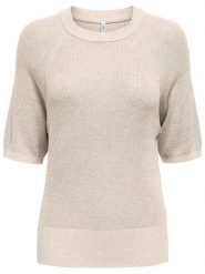 ONLY Sweter w kolorze kremowym rozmiar: XS. Brązowe swetry ONLY, s, bez wzorów, z wiskozy, klasyczne, bez ramiączek. Za 70.57 zł.