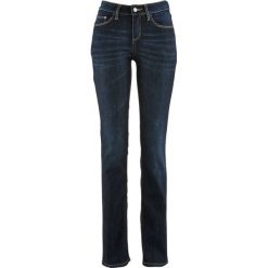 Wygodne dżinsy ze stretchem STRAIGHT bonprix ciemny denim. Jeansy marki bonprix. Za 74.99 zł.
