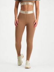 Steve Madden Legginsy sportowe "Islip" w kolorze jasnobrązowym rozmiar: S. Brązowe legginsy Steve Madden, s, bez wzorów, outdoorowe. Za 97.05 zł.
