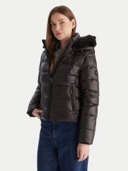 Tommy Hilfiger Kurtka puchowa WW0WW47354 Czarny Slim Fit. Czarne kurtki Tommy Hilfiger, m, bez wzorów, z puchu, bez kaptura. Za 1,299.00 zł.