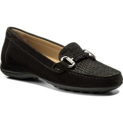 Mokasyny GEOX - D Euxo D D6245D 00032 C9997 Black. Czarne mokasyny Geox, z nubiku. W wyprzedaży za 299.00 zł.