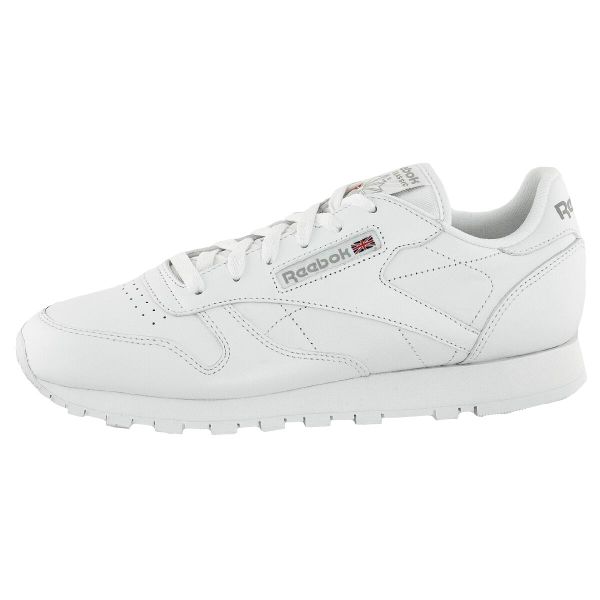 Buty do chodzenia damskie Reebok Classic Leather. Białe buty do biegania Reebok, bez wzorów, z materiału, bez zapięcia, do biegania, reebok classic. Za 407.00 zł.