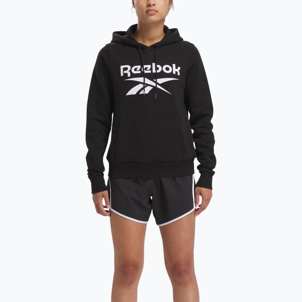 Bluza damska Reebok Identity Big Logo Fleece. Czarne bluzy Reebok, bez wzorów, bez kaptura. Za 179.99 zł.