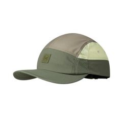 Czapka 5-panelowa Buff Go Domus. Zielone czapki z daszkiem Buff, bez wzorów, z materiału, sportowe. Za 122.09 zł.