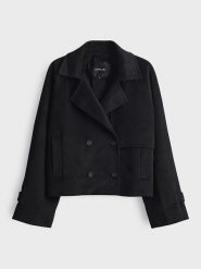 OPUS Kurtka przejściowa w kolorze czarnym rozmiar: 38. Czarne kurtki Opus, bez wzorów, z wełny, bez kaptura. Za 274.99 zł.