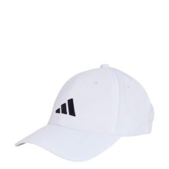 Czapka New Logo Embroidered Baseball. Niebieskie czapki z daszkiem adidas, bez wzorów, z materiału, sportowe. Za 72.99 zł.