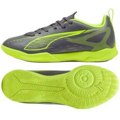Buty piłkarskie Puma Ultra Play It 108327-03 szare. Szare buty treningowe bez wzorów, z gumy, bez zapięcia, do piłki nożnej. Za 296.00 zł.