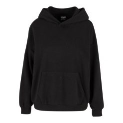 Damska bluza oversize z kapturem Urban Classics. Czarne bluzy Urban Classics, l, bez wzorów, z bawełny, bez ramiączek, z kapturem. Za 128.10 zł.