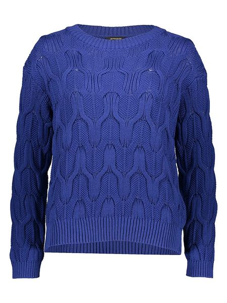 More & More Sweter w kolorze niebieskim rozmiar: 36. Niebieskie swetry More & More, bez wzorów, bez ramiączek. Za 105.14 zł.