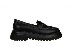 Mokasyny Bayla-200 155 1264 21 200025, Czarny, Skóra naturalna - 37. Czarne mokasyny Bayla, bez wzorów, z gumy. W wyprzedaży za 269.10 zł.