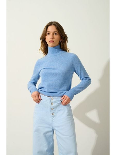 AUTHENTIC CASHMERE Kaszmirowy sweter "Eileen" w kolorze błękitnym rozmiar: XL. Niebieskie swetry AUTHENTIC CASHMERE, xl, bez wzorów, z kaszmiru, bez ramiączek. Za 347.99 zł.