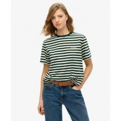 Koszulka jednokolorowa Country Club. Zielone t-shirty sportowe Superdry, bez wzorów, z bawełny, bez ramiączek. Za 126.30 zł.