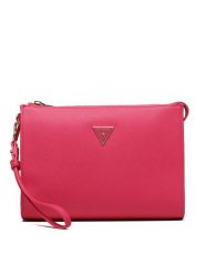 Guess Kosmetyczka Not Coordinated (PL) Accessories PW1550 P3119 Różowy. Czerwone torebki klasyczne Guess, z aplikacjami, ze skóry, bez dodatków. Za 509.99 zł.