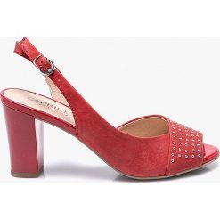 Caprice - Sandały. Szare sandały Caprice, z materiału. W wyprzedaży za 199.90 zł.