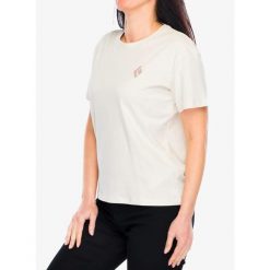 Koszulka bawełniana damska Black Diamond Heritage Badge SS Tee. Białe t-shirty sportowe Black Diamond, bez wzorów, z bawełny, bez ramiączek. Za 132.99 zł.