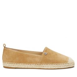 Espadryle LAUREN RALPH LAUREN. Brązowe espadryle Lauren Ralph Lauren, bez wzorów, bez obcasa. Za 599.99 zł.