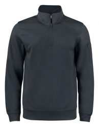 Clique Bluza z półzamkiem unisex z poliestru – black. Czarne bluzy CLIQUE, s, bez wzorów, z poliesteru, bez ramiączek, bez kaptura. Za 166.38 zł.