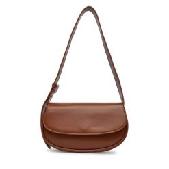 Torebka DeeZee. Brązowe torebki klasyczne DeeZee, bez wzorów, klasyczne, bez dodatków. Za 119.99 zł.