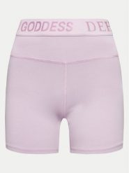 Deha Szorty sportowe A00115 Fioletowy Skinny Fit. Fioletowe szorty sportowe Deha, bez wzorów, z bawełny, na jogę i pilates. Za 129.99 zł.