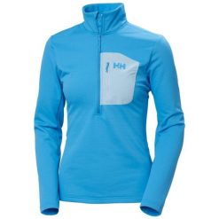 Damska bluza dresowa 1/2 z zamkiem błyskawicznym Helly Hansen Versalite. Niebieskie bluzy z polaru Helly Hansen, bez wzorów, z dresówki. Za 355.50 zł.