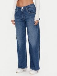 Replay Jeansy WA526 .000.773 761 Granatowy Wide Leg. Niebieskie jeansy Replay, bez wzorów, z bawełny. Za 449.99 zł.