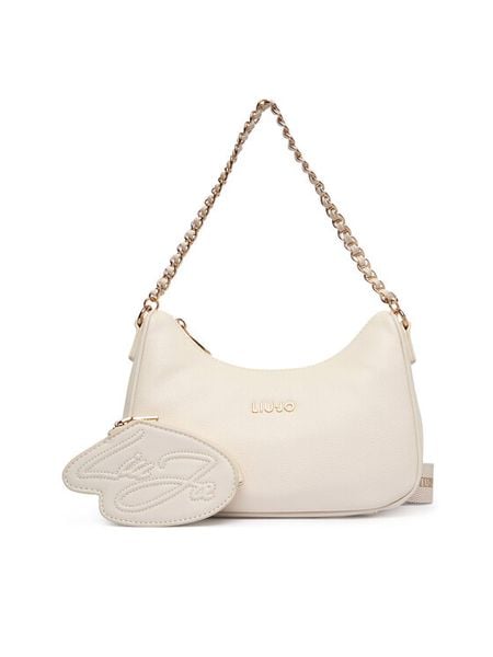 Liu Jo Torebka AA6180 E1012 Écru. Białe listonoszki Liu Jo, bez wzorów, ze skóry, bez dodatków. Za 386.99 zł.