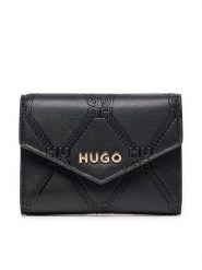 HUGO Mały Portfel Damski Chris 50535929 Czarny. Czarne portfele Hugo, bez wzorów, ze skóry. Za 339.99 zł.