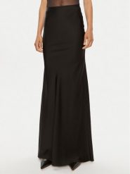 Patrizia Pepe Spódnica maxi 8G0406/A051-K103 Czarny Regular Fit. Czarne spódnice Patrizia Pepe, bez wzorów, z wiskozy, maxi. Za 569.99 zł.