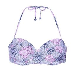 Góra od bikini O'Neill Balconette. Niebieskie bikini O'Neill, bez wzorów, z elastanu. W wyprzedaży za 82.79 zł.