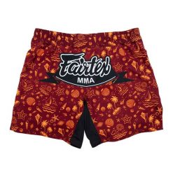 Spodenki treningowe Fairtex MMA Fightshort Breeze. Czerwone szorty sportowe FAIRTEX, bez wzorów. Za 289.99 zł.