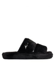 KARL LAGERFELD Kapcie Hypns KL80674 Czarny. Czarne kapcie KARL LAGERFELD, bez wzorów, z materiału. Za 439.99 zł.