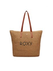 Roxy Torebka In The Tropics ERJBT03419 Beżowy. Brązowe shopper bag Roxy, bez wzorów, z tworzywa sztucznego, bez dodatków. Za 129.99 zł.