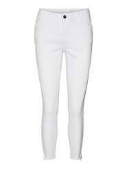 Noisy may Dżinsy "Kimmy" - Skinny fit - w kolorze białym rozmiar: W25/L32. Białe jeansy Noisy May, l, z aplikacjami. Za 52.67 zł.