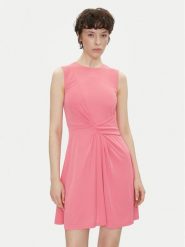 Silvian Heach Sukienka koktajlowa Ereni GPP25331VE Różowy Slim Fit. Czerwone sukienki Silvian Heach, bez wzorów, z syntetyku, wizytowe, bez kołnierzyka, bez ramiączek. Za 539.99 zł.