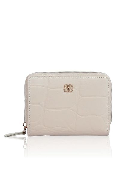 Bellicci Skórzany portfel "Veneta" w kolorze kremowym - 11 x 8 x 2 cm rozmiar: onesize. Brązowe portfele Bellicci, bez wzorów, z materiału. Za 92.42 zł.