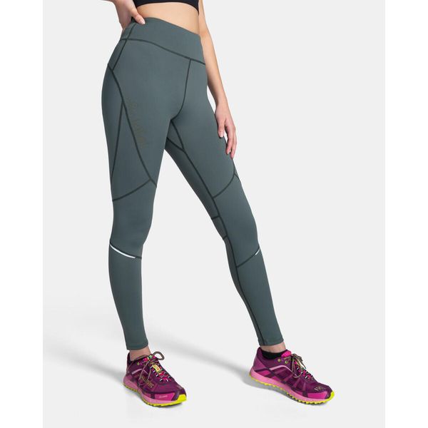 Damskie legginsy fitness Kilpi LAMIRAE-W. Zielone legginsy Kilpi, bez wzorów, sportowe. Za 153.53 zł.