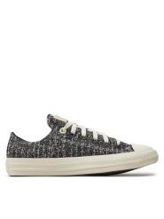 Converse Trampki Chuck Taylor All Star Ox 571355C Czarny. Czarne trampki Converse, bez wzorów, z materiału, retro, bez zapięcia. Za 189.99 zł.