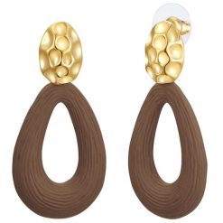 Lulu & Jane Kolczyki Stop metali Żółte złoto 1 ct Damski. Żółte kolczyki Lulu & Jane, pozłacane. Za 159.99 zł.