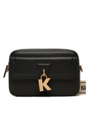 KARL LAGERFELD Torebka A1W30406 Czarny. Czarne listonoszki KARL LAGERFELD, bez wzorów, ze skóry, bez dodatków. Za 839.99 zł.