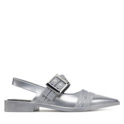 Baleriny Melissa. Szare baleriny Melissa, bez wzorów, bez obcasa, bez zapięcia. Za 189.99 zł.