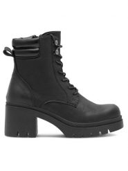 Clara Barson Trzewiki ALMYRA WS6106-05 Czarny. Czarne botki Clara Barson, bez wzorów, z syntetyku, bez obcasa, na słupku, bez zapięcia. Za 159.99 zł.