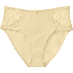 Figi z wysoką talią bonprix waniliowy. Figi marki KALENJI. Za 34.99 zł.